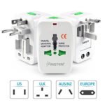 Insten Universal World Wide Travel Charger Adapter Plug, White