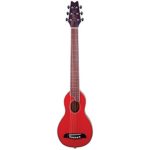 Washburn RO10TR Rover Steel String Travel Acoustic Guitar – Transparent Red