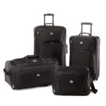 American Tourister Luggage Fieldbrook II 4 Piece Set, Black, One Size