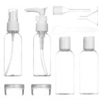 LUOYIMAN Travel Bottles for Makeup Cosmetic Toiletries Liquid Containers Leak Proof Portable Travel Accessories(Transparency)