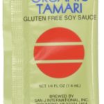 San J Organic Wheat Free Tamari Soy Sauce Gluten Free Non-GMO Gold Label Travel Packs, 200-Count Packages