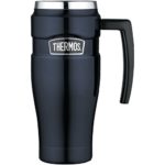 Thermos Stainless King 16 Ounce Travel Mug with Handle, Midnight Blue