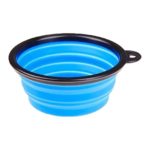Pet Leso Pop-up Pet Bowl Travel Bowl Water Feeder Bowl Portable Bowl For Dogs Cats -Blue