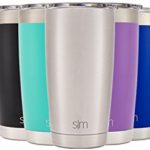 Simple Modern 20oz Cruiser Tumbler – Vacuum Insulated Double-Walled 18/8 Stainless Steel Hydro Travel Mug – Powder Coated Coffee Cup Flask – Simple Stainless
