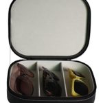 3 Piece Extra Large Travel Eyeglass Sunglass Glasses Zippered Case Storage Organizer Collector Box