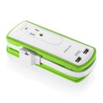 Poweradd 2-Outlet Mini Portable Travel Surge Protector with Dual 3.4A Smart USB Ports, Wrapped Cord Design [UL Listed]