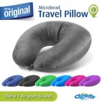 Cloudz Microbead Travel Neck Pillow – Grey