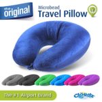 Cloudz Microbead Travel Neck Pillow – Blue