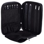 WODISON Zipper Carry-on Travel Jewelry Case Organizer with Removable Pouch