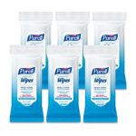 PURELL Hand Sanitizing Wipes – Clean Refreshing Scent – 20 Count Travel Pack (Box of 6)