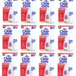 Clear Eyes Redness Relief up to 8 Hours, Handy Pocket Pals Travel Size: 12 Packs of 0.2 Fl Oz – Tj10