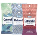 Cottonelle Fresh Care Flushable Wipes, Travel Pack, 12 Travel Packs of 10 Cloths Each (120Ct)