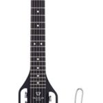 Traveler Guitar ULEL BLK Ultra-Light Electric Black Travel Guitar with Gig Bag, Black