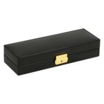 WOLF Heritage Chelsea Black Safety Deposit Box – 11W x 2.125H in.