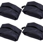 Misslo Portable Nylon Travel Shoe Bags with Zipper Closure (4, 15 inch)