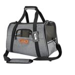 Premium Pet Travel Carrier, Airline Approved, Soft Sided, Comes with Two Pet Mats, Perfect for Small Dogs and Cats (Charcoal Grey)