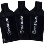 WINEVINCI Reusable Wine Bottle Protector: Pack of 3 – Travel Wine Bags for Safe Transportation – The Best Leakproof Wine Bottle Travel Bag – Double Layered Protection For Peace of Mind