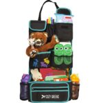 Car Organizer for Back Seat | Eco-Friendly & Strong | Kick Mat Protects Backseat | FREE Kids eBook | Storage for Toys, Travel Accessories, Phone & Tablet | Baby Shower Gift Box