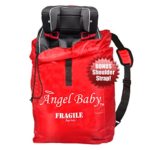 Angel Baby Car Seat Travel Bag Cover – DURABLE Polyester with SHOULDER STRAP, Water Resistant, Lightweight – Great for Airport Gate Check and Storage – Fits Carseats, Booster & Infant Carriers