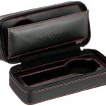Diplomat 31-467 Black Leather Double Watch Zippered Travel Case with Black Suede Interior  Watch Case