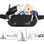 Meedo(TM)RFID Blocking Travel Money Belt Waist Stash passport belt Women and Men