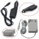HDE Portable Power Adapter Kit for Nintendo 3DS NDSi Gaming Consoles- AC Wall Home Plug + Car Travel Charger