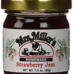 Mrs. Miller’s Amish Homemade Strawberry Jam Mini Travel Set – 4 Small Jars – 1.5 Ounces Each