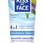 Kiss My Face Moisture Shave Shaving Cream, Olive and Aloe Fragrance Free Shaving Soap for Sensitive Skin, 3.4 Ounce Travel Size
