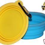 Northern Outback Travel Pet Bowl 2 Pack 2 Cup Silicone Collapsible Dog Bowl Cat Bowl