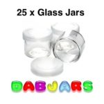 25 x Glass Jars for travel camping hiking trekking cross country food storage herbs spices seasoning stash supply medicine medication container …