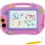 Magnetic Drawing Board For Kids- Erasable Colorful Magna Doodle Drawing Board Toys for Kids Writing Sketching Pad – Gift for Little Girls Kids Children Travel Size