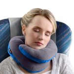 BCOZZY Chin Supporting Travel Pillow – Supports the Head, Neck and Chin in Maximum Comfort in Any Sitting Position. A Patented Product. (ADULT, GRAY)