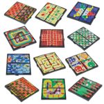 Magnetic Board Game Set by GAMIE – Includes 12 Retro Fun Games – 5” Compact Design – Individually Boxed – Teaches Strategy & Focus – Great for Road Trip/ Travel/ Camping – Best Gift for Kids Ages 6+