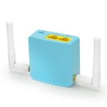 GL.iNet GL-MT300A Mini Travel Router with 2dbi external antenna, Wi-Fi Converter, OpenWrt Pre-installed, Repeater Bridge, 300Mbps High Performance, 128MB RAM, OpenVPN, Tor Compatible