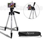 Acuvar 50″ Inch Aluminum Camera Tripod and Universal Smartphone Mount