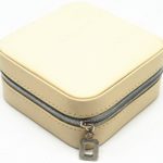 3-layer Mock-croc Jewelry Box/Cosmetic Bag/Travel Case with Lock and Mirror-NEWCOM