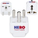 Premium US to India Power Adapter Plug (Type D, 3 Pack, Grounded) – Individually Tested in the USA by Hero Travel Supply – Includes 2 Free India Ebooks & Cotton Carry Bag