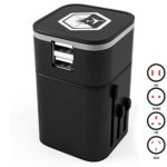 Venture 4th 3.2A Universal USB Travel Adapter Charger – Black