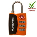 Open Alert Indicator TSA Approved 3 Digit Luggage Locks To Lock Travel Suitcase