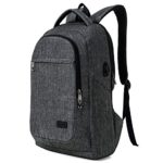 MarsBro Business Travel Water Resistant Polyester 15.6 Inch Laptop Backpack Grey