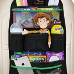 EPAuto Premium Car Backseat Organizer for Baby Travel Accessories, Kids Toy Storage, Back Seat Protector / Kick Mat