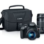 Canon EOS Rebel T6 Digital SLR Camera Kit with EF-S 18-55mm and EF 75-300mm Zoom Lenses (Black)