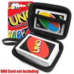FitSand (TM) Travel Zipper Carry EVA Hard Case for UNO Card Game – Black Box, Blacker Box, Best Protection for UNO Cards