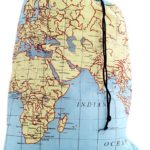 Kikkerland Travel-Size Laundry Bag, World Map