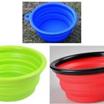 Roysili Collapsible Dog Bowl, FDA Approved BPA Free Silicone Travel Bowl for Dog Cat Food & Water, Silicone Dog Bowl Free Carabiner