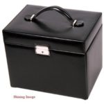 Sodynee? Pu Leather Jewelry Box Jewelary Case Jewelary Storage Organizer With Travel Case and Lock