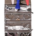 KOROVO Nylon Hanging Jewelry Organizer for Travel Packing Holder and Home Storage