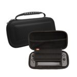 New Version!Carbon Fiber Texture Shell Carrying Travel Case for Nintendo Switch (Black)