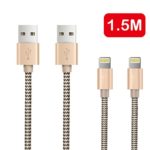 OTISA 2Pack 5Ft Nylon Braided Lightning Cable with Ultra-compact Connector(Fits for most phone cases), iphone charging cable for iPhone 5se/6s/6/6s plus/5s/5/7/7 plus, iPad,iPod Compatible with IOS10