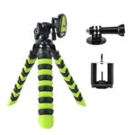 Tairoad 12 Inch Flexible Tripod with Bendable Leg and Free Smartphone and Gopro Mount Adapter Best Travel Tripod